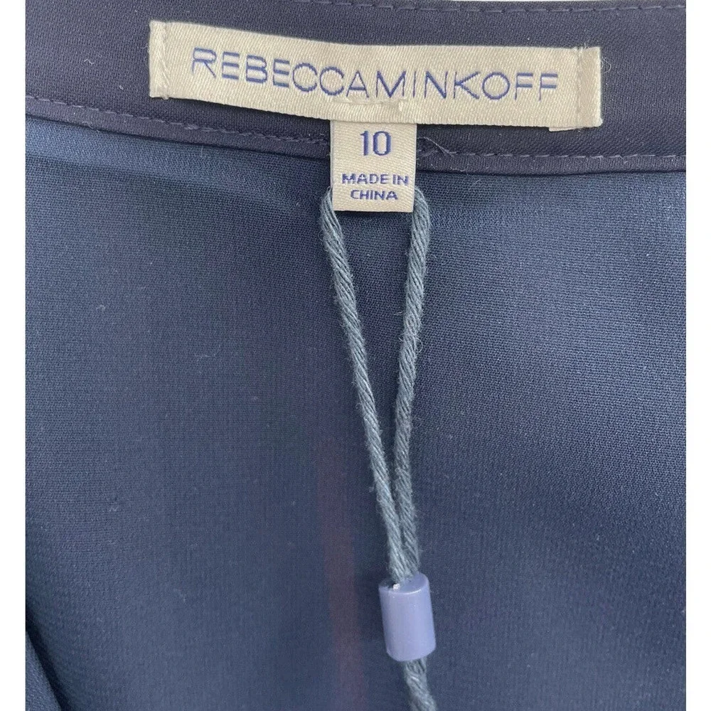 Rebecca Minkoff Madeline Pleated Skirt Striped A-Line Size 10 NWT $228